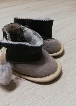 Пінєтки з натурального мєха. зимове дитяче взуття