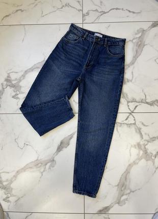 Джинсы мом, трубы, прямые джинсы bershka denim