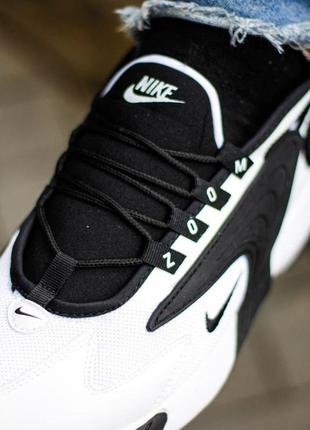 Чоловічі кросівки nike zoom 2k white black6 фото