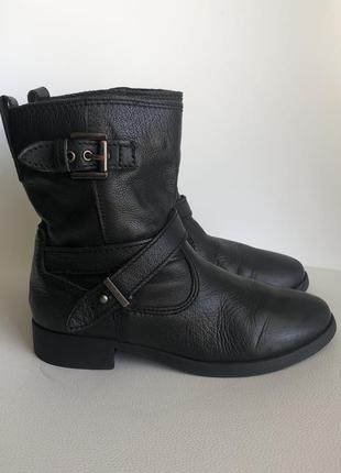 Zara ботинки кожаные сапоги сапоги ботинки 31р 19.5см