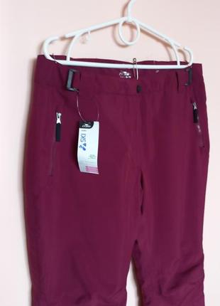 Бордово-фиолетовые лыжные брюки, лыжные теплые зимние брюки, лыжная брюка 50-52 г.2 фото
