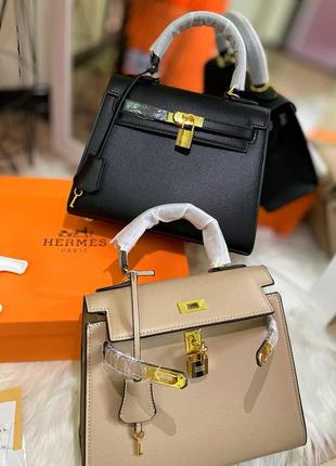 Шикарная женская сумка hermes, натуральная кожа