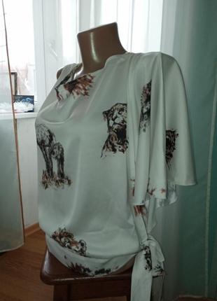 Неймовірна атласна шовкова блуза1 фото