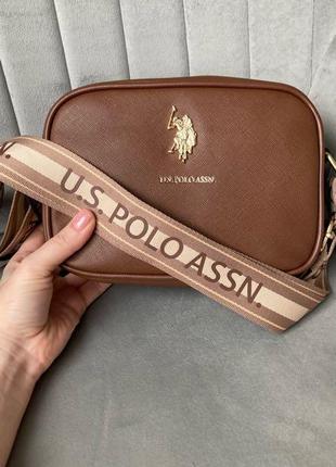 Оригінальна сумка us polo crossbody classic zip crossbody bag5 фото