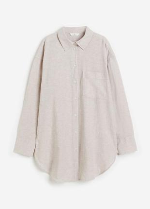 Стильна сорочка льон h&m