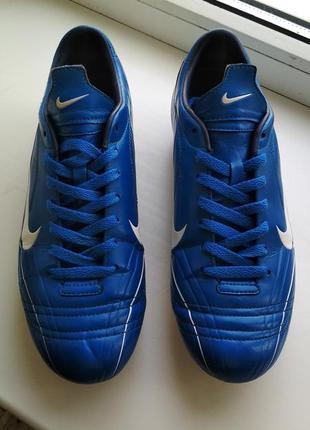 Мужские бутсы nike pace vapor ii sg argon blue football boots rare (43) оригинал