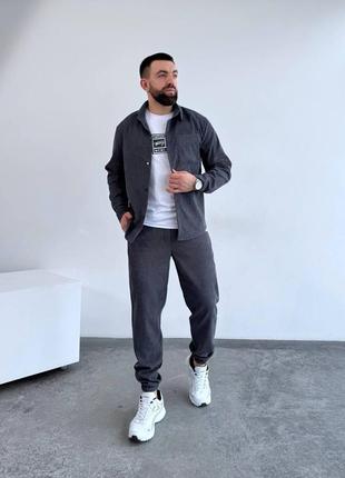 Костюм чоловічий сорочка + штани вельвет4 фото