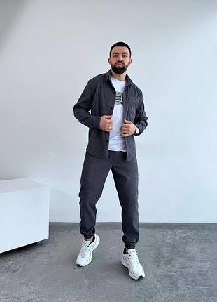 Костюм чоловічий сорочка + штани вельвет2 фото