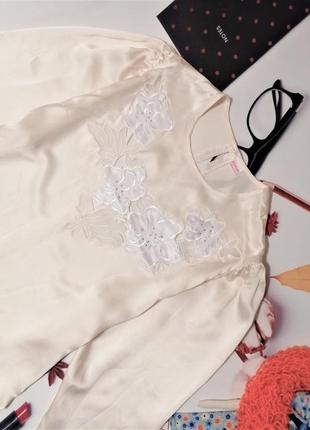 Красивая блуза belmoda, 100% натуральный шелк, размер l/xl, швейцария2 фото