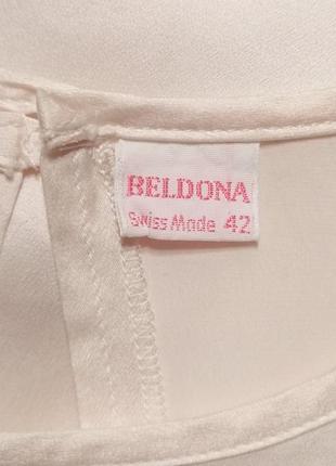 Красивая блуза belmoda, 100% натуральный шелк, размер l/xl, швейцария9 фото