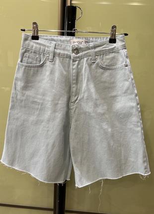 Стильные широкие шорты qu style jeans 36/6/263 фото