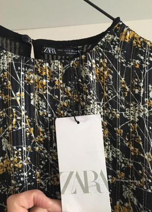 Шифонова сукня в квітковий принт бохо максі zara p.365 фото