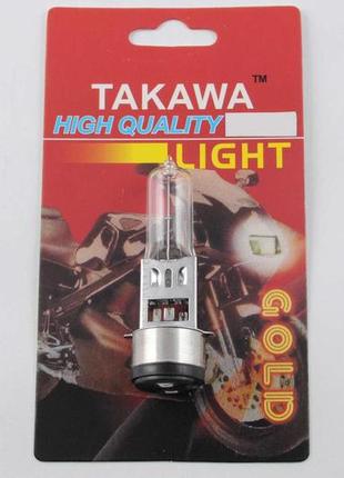 Лампа ba20d (2 уса)   12v 18w/18w   (белая)   (блистер)   takawa   (mod:a)1 фото