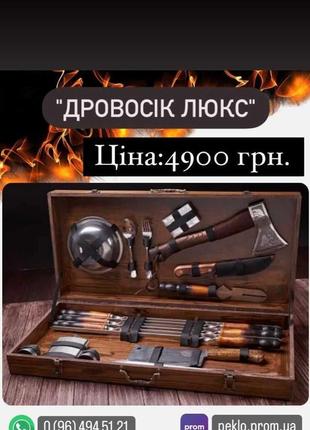 Набір шампурів у кейсі, набор шампуров в кейсе, шампура, шомпура