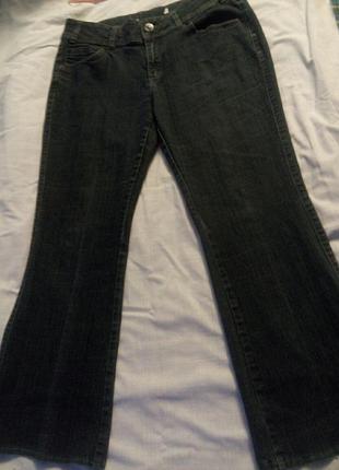 Базові темно синні без потертостей джинси буткат booutkat2 фото