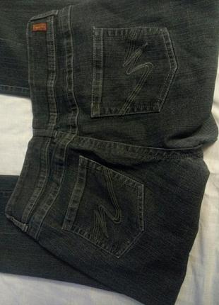 Базові темно синні без потертостей джинси буткат booutkat4 фото