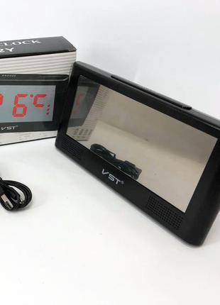 Настільний годинник з підсвічуванням vst-732y, годинники електронні, практичний xy-258 електронний годинник