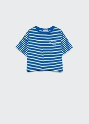 Хлопковая футболка в полоску от stradivarius
