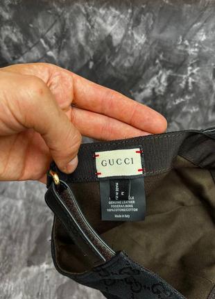 Кепка gucci monogram black7 фото