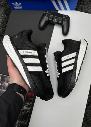 Мужские кроссовки adidas originals retropy e5 black white