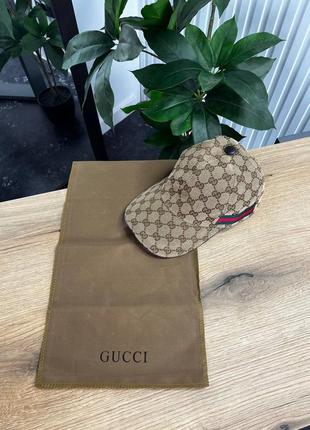 Кепка gucci monogram gold1 фото