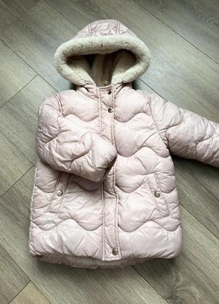 Дуже тепла куртка на зиму для дівчинки1 фото
