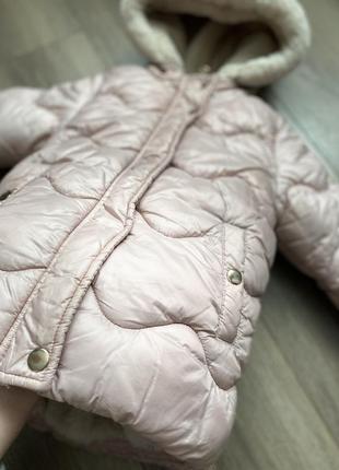 Дуже тепла куртка на зиму для дівчинки2 фото