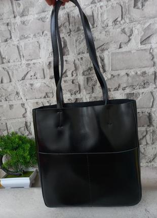 Женская кожаная сумка шоппер кожаный женский