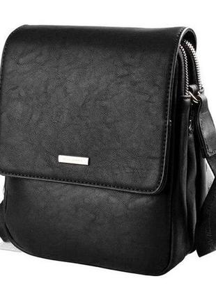 Мужская кожаная черная сумка через плечо david jones сумка-планшетка из натуральной кожи барсетка мужская