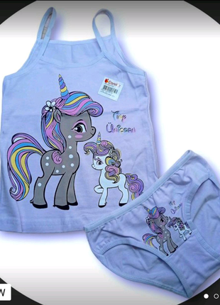 Дитяча білизна комплектами, набори трусиків, топіки