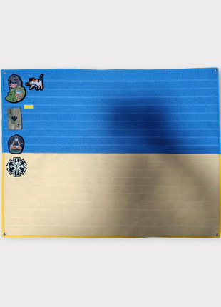 Велкро панель для шевронів килимок 60на40 см прапор україни жовтоблакитна