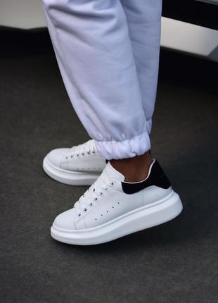 Кросівки alexander mcqueen white black кроссовки