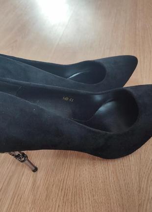 Лабутены туфли новые женские черные шпилька 39 405 фото