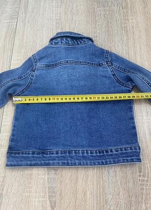 Джинсова куртка джинсовая курточка 86-92 1,5-2 роки.6 фото