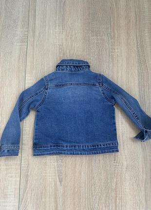 Джинсова куртка джинсовая курточка 86-92 1,5-2 роки.4 фото
