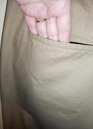 Натуральні-коттон,звужені штани-чиноси із защипами,на високу,великого розміру,exsept8 фото