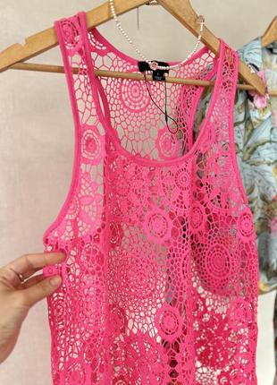 Нова рожева мереживна сукня на купальник 🩷🩷🩷2 фото