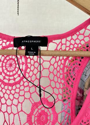 Нова рожева мереживна сукня на купальник 🩷🩷🩷4 фото
