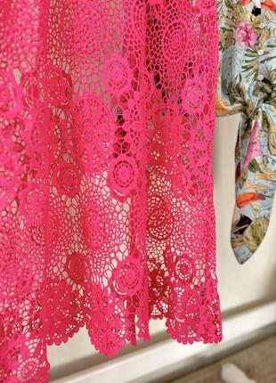 Нова рожева мереживна сукня на купальник 🩷🩷🩷3 фото
