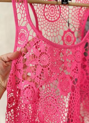 Нова рожева мереживна сукня на купальник 🩷🩷🩷5 фото
