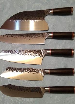 Японський кований кухонний ніж для м'яса, риби, овочів2 фото