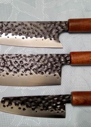 Набір кованих кухонних ножів з високоякісної нержавійки