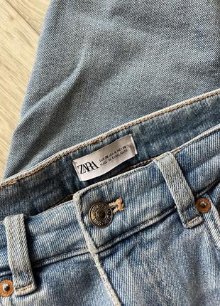 Светлые джинсы zara размер s 36 весенние узкие6 фото