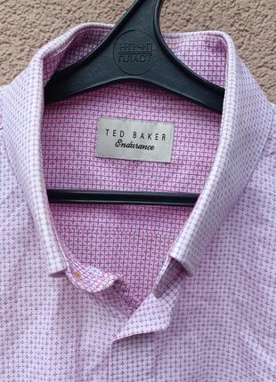 🔥 распродаж фирменная мужская рубашка ted baker endurance 100% cotton3 фото