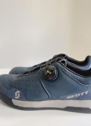 Велокроссовки велотуфли scott sport volt shoe matt blue/black3 фото