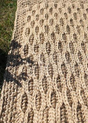 Килимок, килимок з джуту двосторонній (130х70см)4 фото