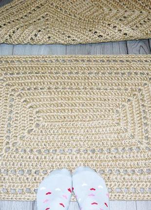 Килимок 71х51cм з джуту