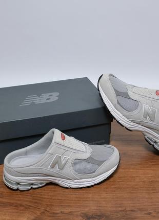 New balance 2002r mules стильные кроссовки мюли оригинал