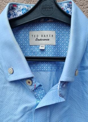 🔥 распродаж фирменная мужская рубашка ted baker endurance 100% cotton6 фото