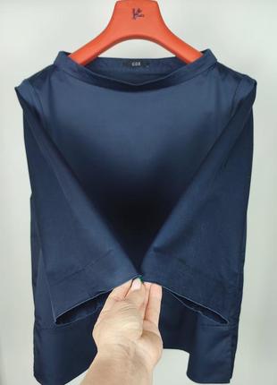 Cos стильная и элегантная рубашка в темно синем цвете5 фото